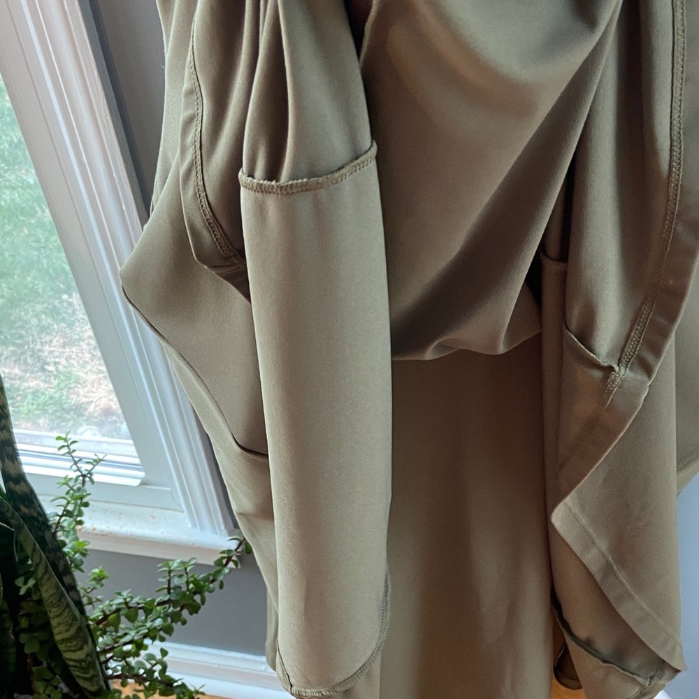 Ralph Lauren Olive Green Sleeveless Flared Dress - Picture 5 of 9